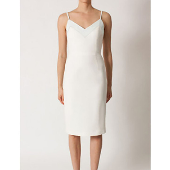 Black Halo Dresses & Skirts - Black Halo Chantal Tweed Trim Sheath Dress 10